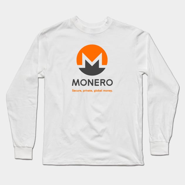 Monero (XMR) secure private global money Long Sleeve T-Shirt by z